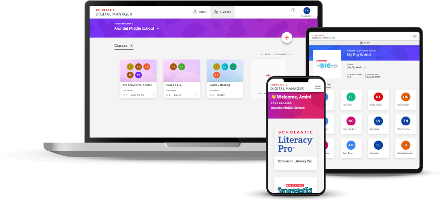 New Look And Feel Scholastic Digital Manager